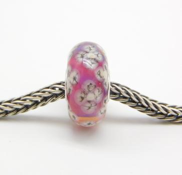 Violet Rock Flowerstone - Elfbeads Glas - Originalfoto